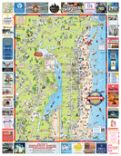 Hampton Beach Printed Map Preview Image