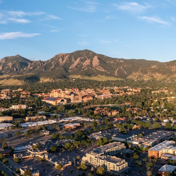 Morning,Sunrise,Photo,Of,Boulder,,Colorado,Highlights,The,City,With