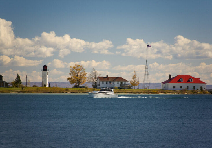 Whiskey Point Light House Beaver Island Michigan USA