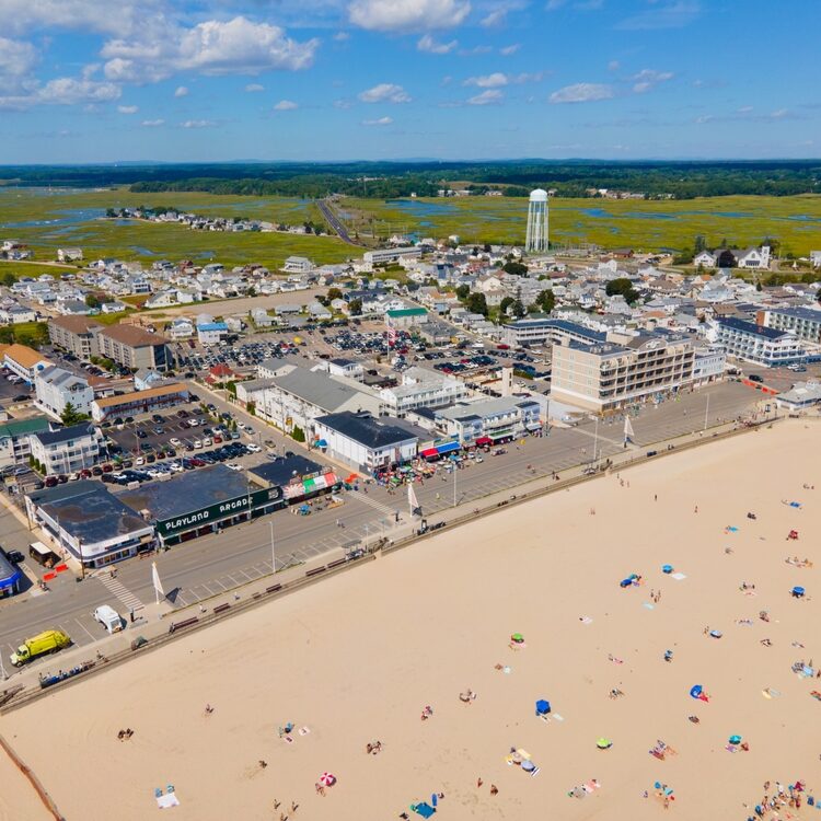 Hampton,,Nh,,Usa,-,Sep.,4,,2020:,Hampton,Beach,Aerial