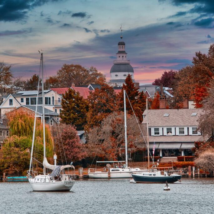 Annapolis,,Md,Usa,10-22-2018:,A,View,Of,Acton,Cove,On